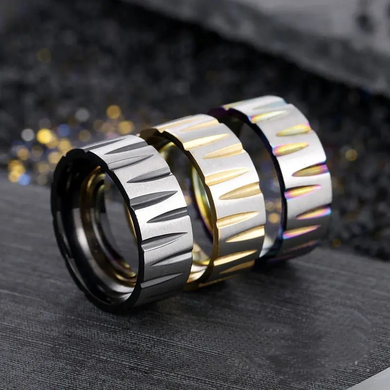 Carbide Titanium Triangle Groove Ring
