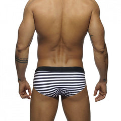 Striped Bowtie Swim Briefs