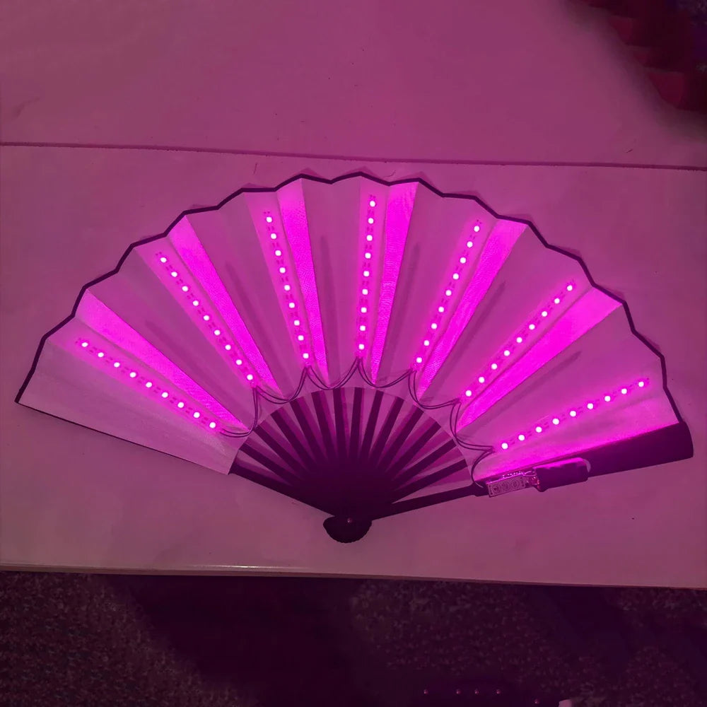 Color Fanfare LED Folding Fan