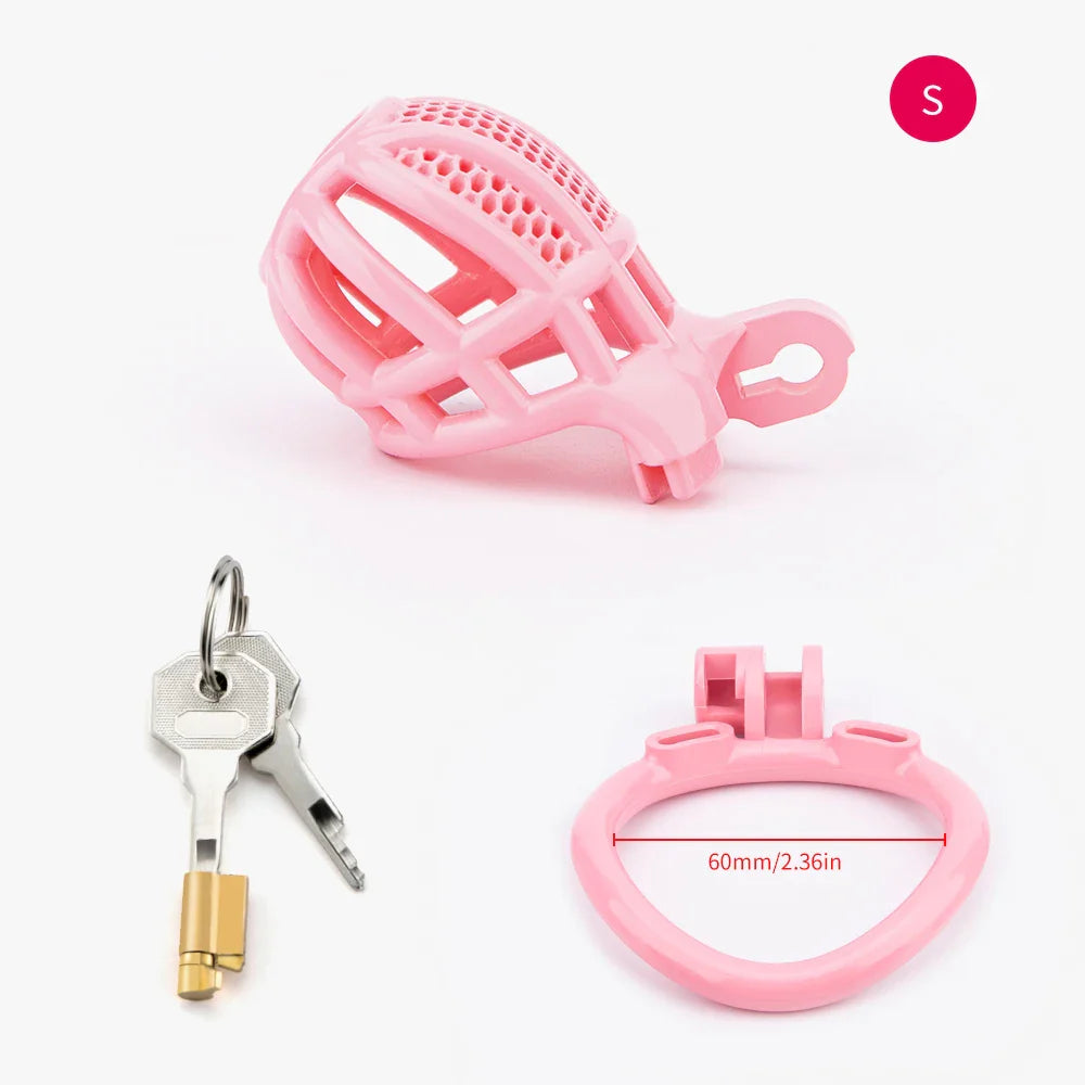 Pink Sissy Cock Cage