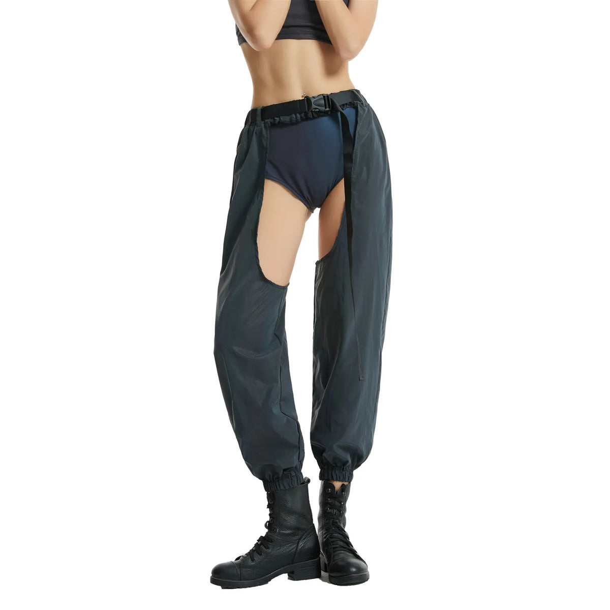 Reflective Rave Cargo Pants