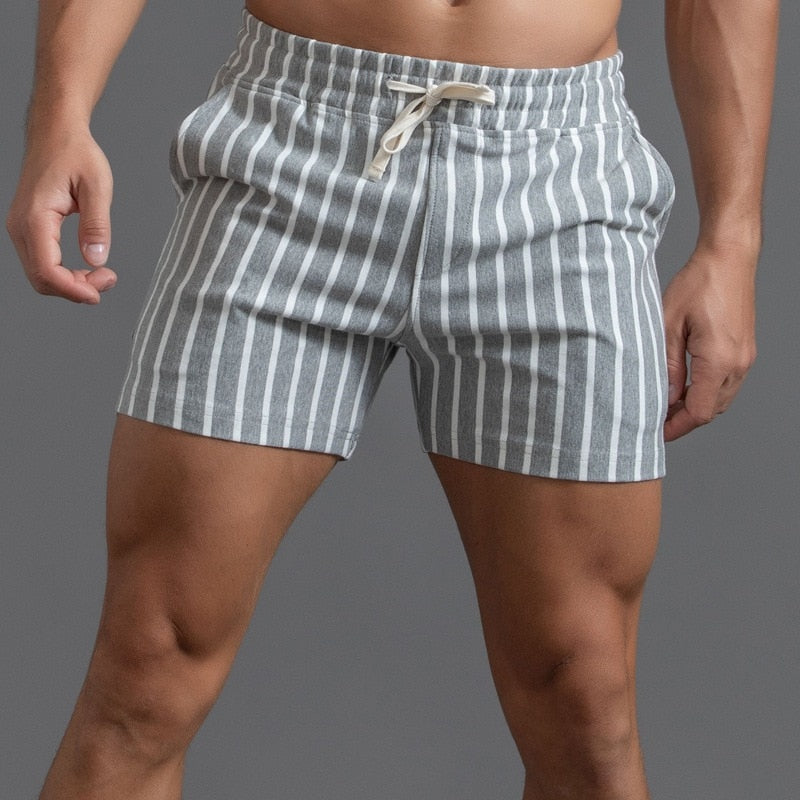 Vertical Stripes Slim Fit Shorts