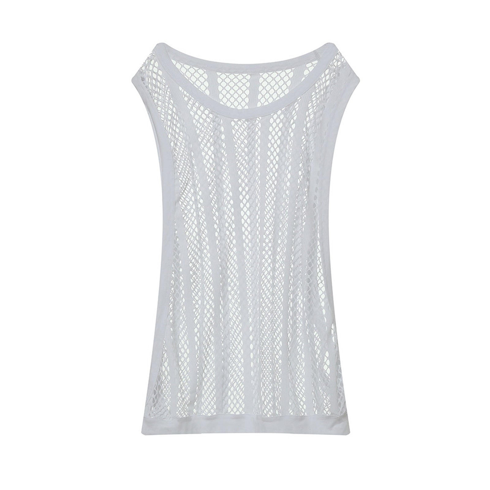Fishnet Sleeveless Tank Top