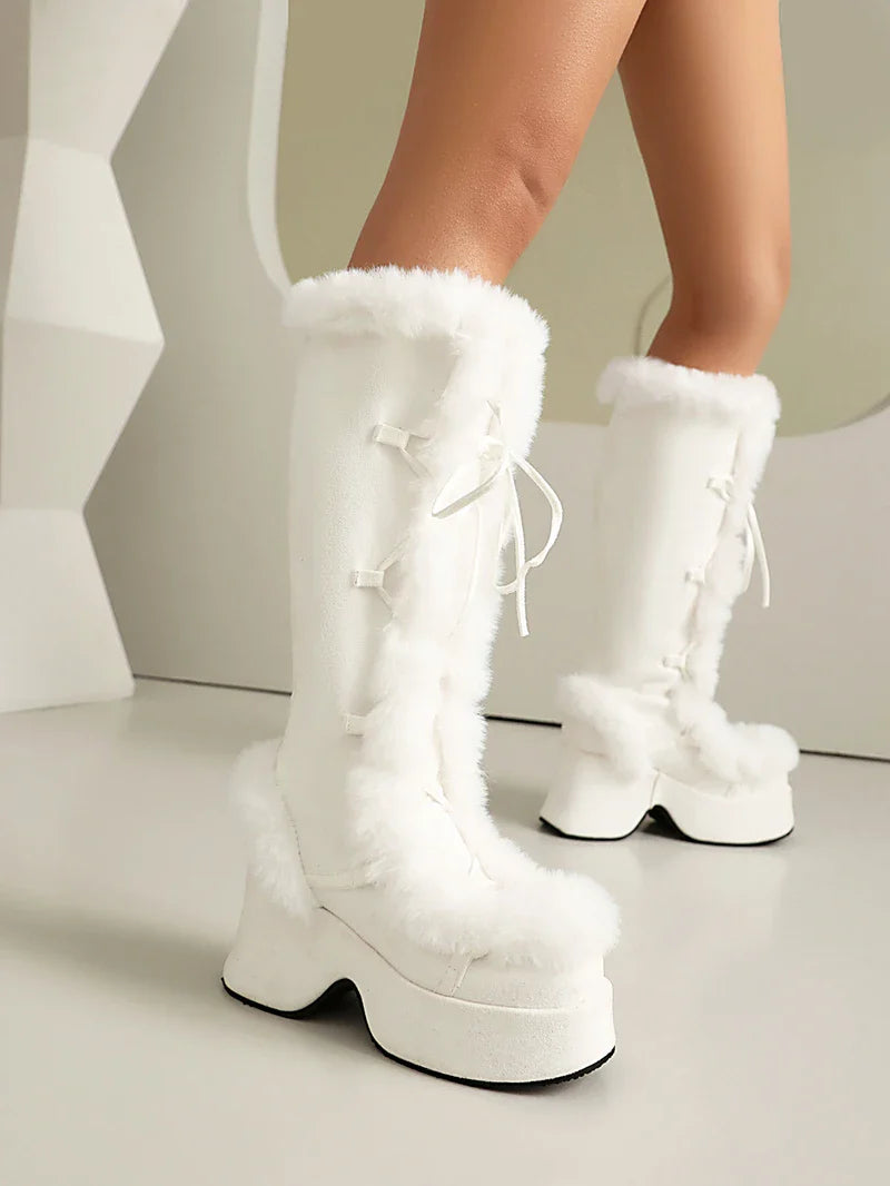 Funky Fur Platform Boots