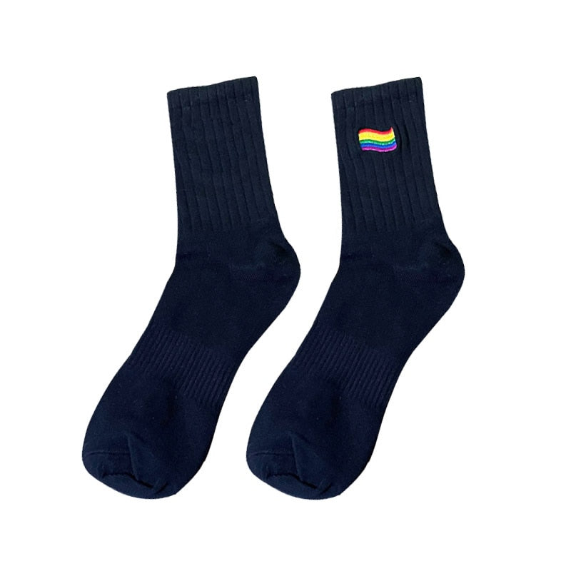 LGBT Rainbow Flag Cotton Tube Socks