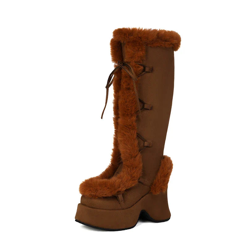 Funky Fur Platform Boots