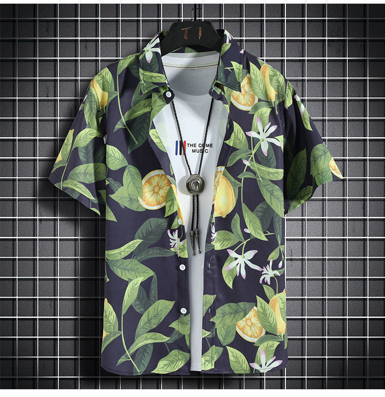 Party Life Short Sleeve Shirt + Shorts (2 Piece Outfit)