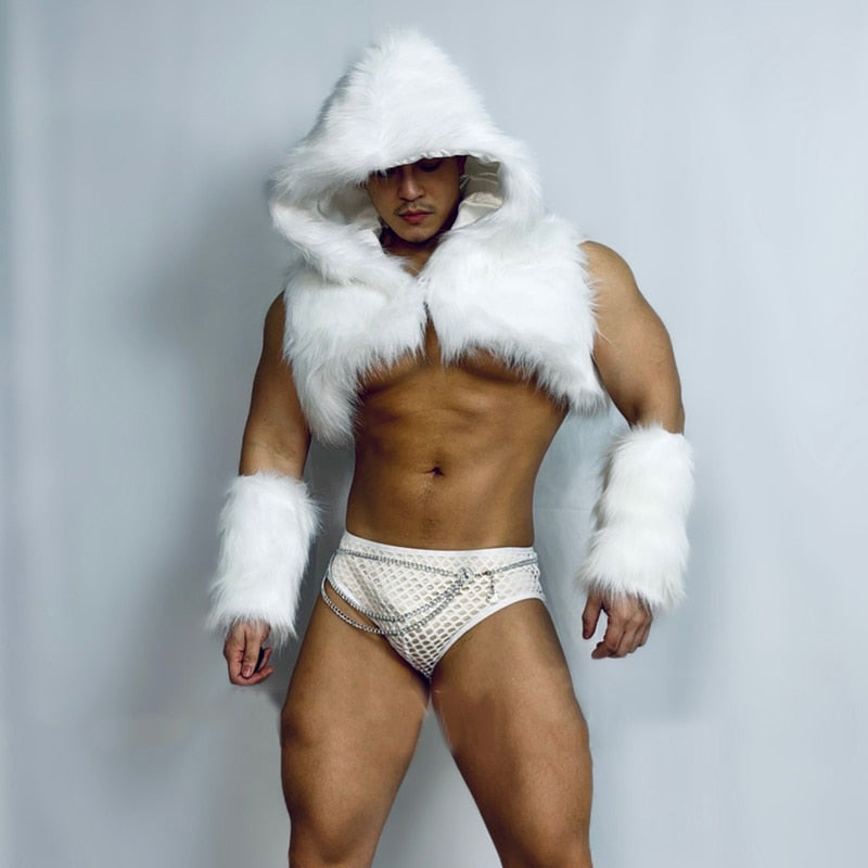 Sexy White Party Men's Outfit