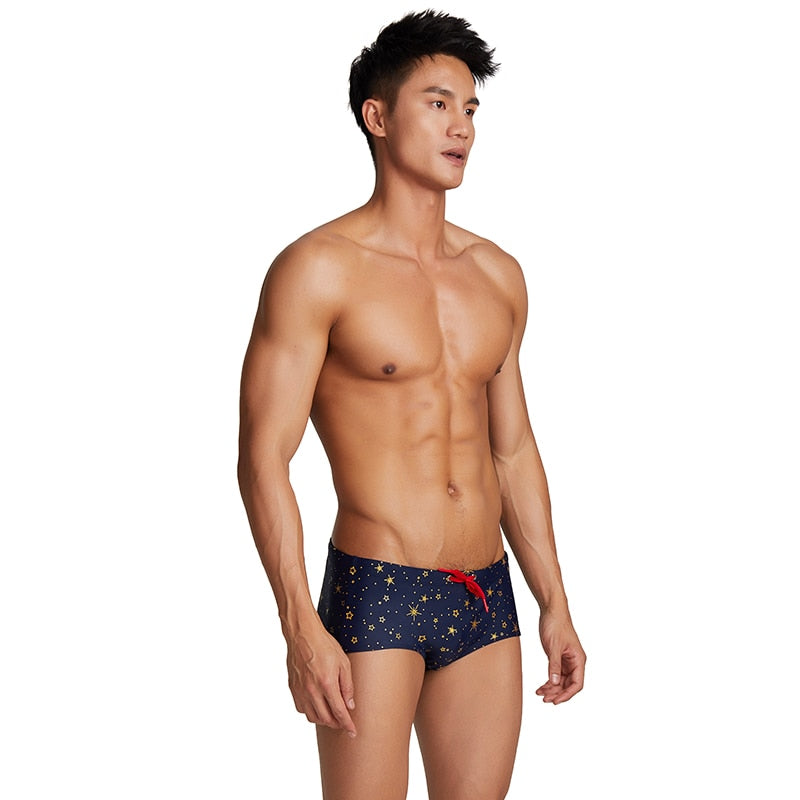 Starry Night Low Waist Swim Trunks