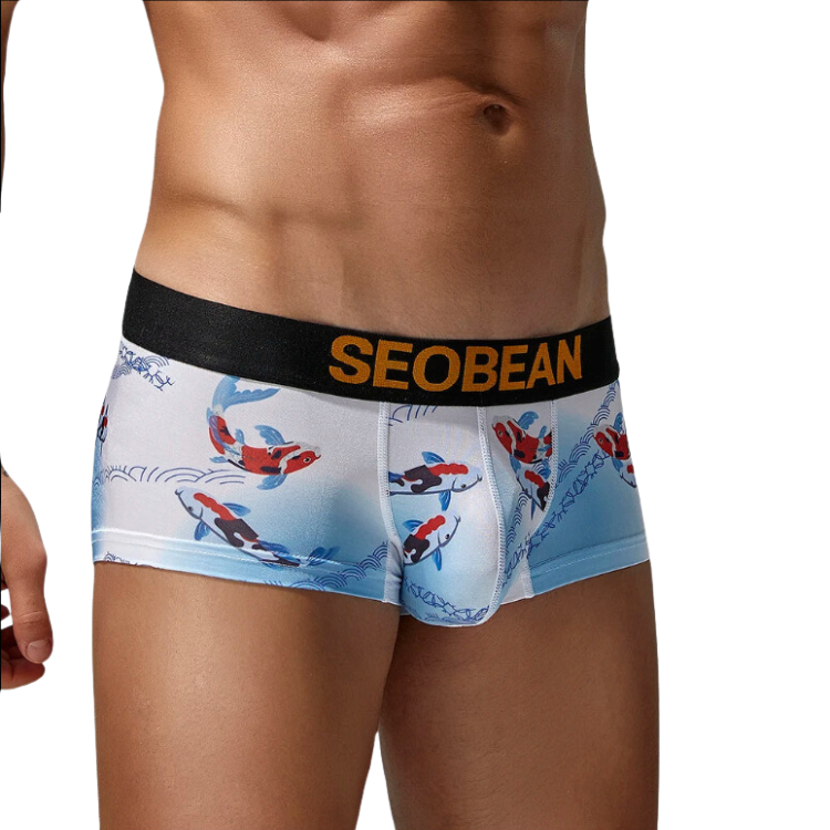 SEOBEAN Festive Fish Boxer Briefs