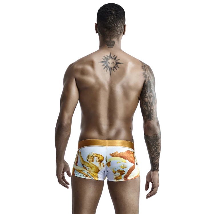 SEOBEAN Luxe Print Silk Low-Waist Boxers
