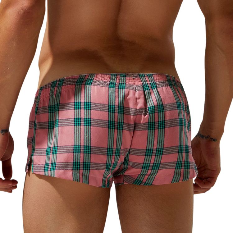 SEOBEAN Plaid Luxe Cotton Shorts