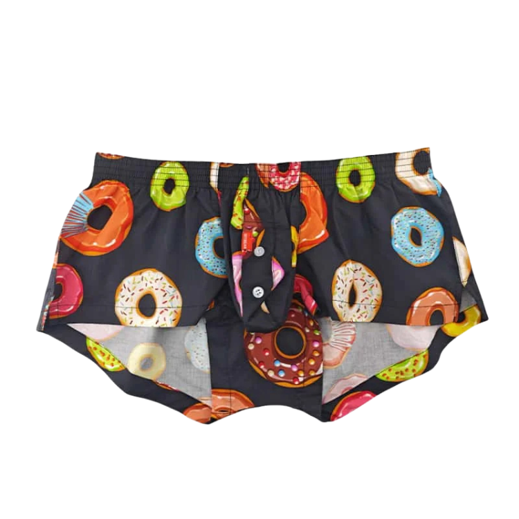 SEOBEAN Playful Donut Cotton Boxers