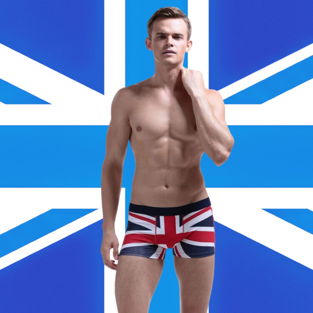 SEOBEAN Union Jack Cotton Boxer Briefs