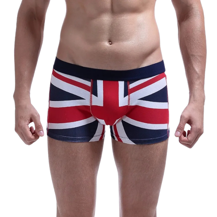 SEOBEAN Union Jack Cotton Boxer Briefs