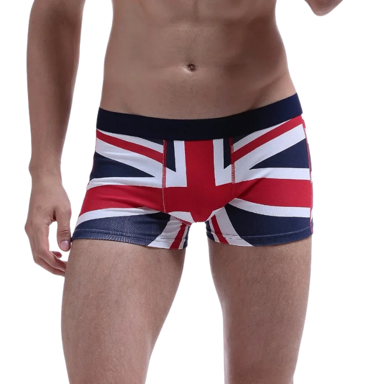 SEOBEAN Union Jack Cotton Boxer Briefs