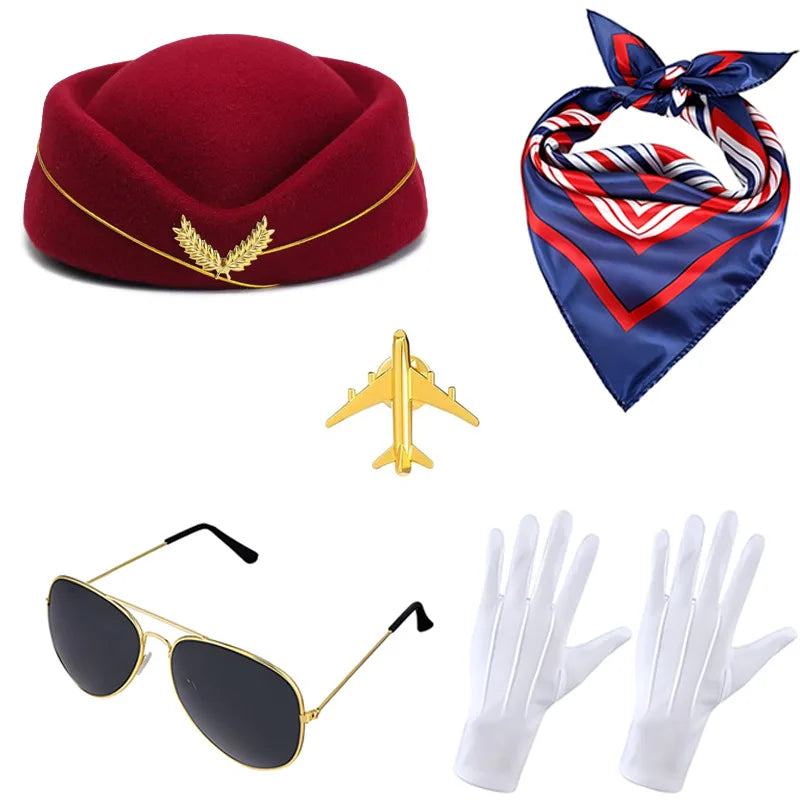 Flight Crew Stewardess Essentials Set