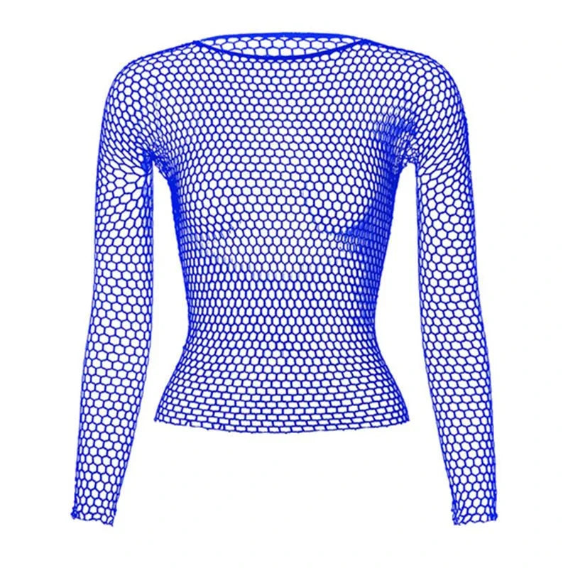 Mystique Long Sleeve Fishnet Tee
