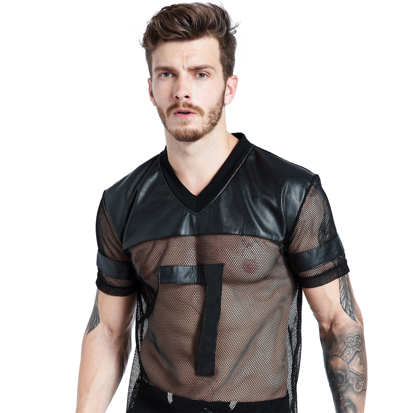 Sexy Mesh Football T-Shirt
