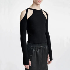 Men's Cut-Out Sexy Stretch Skinny T-Shirt