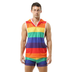 Rainbow Gym Men's Tank Top Set
