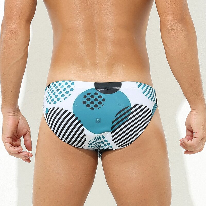 Sexy Fashion Print Swim Briefs