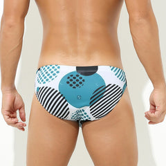 Sexy Fashion Print Swim Briefs