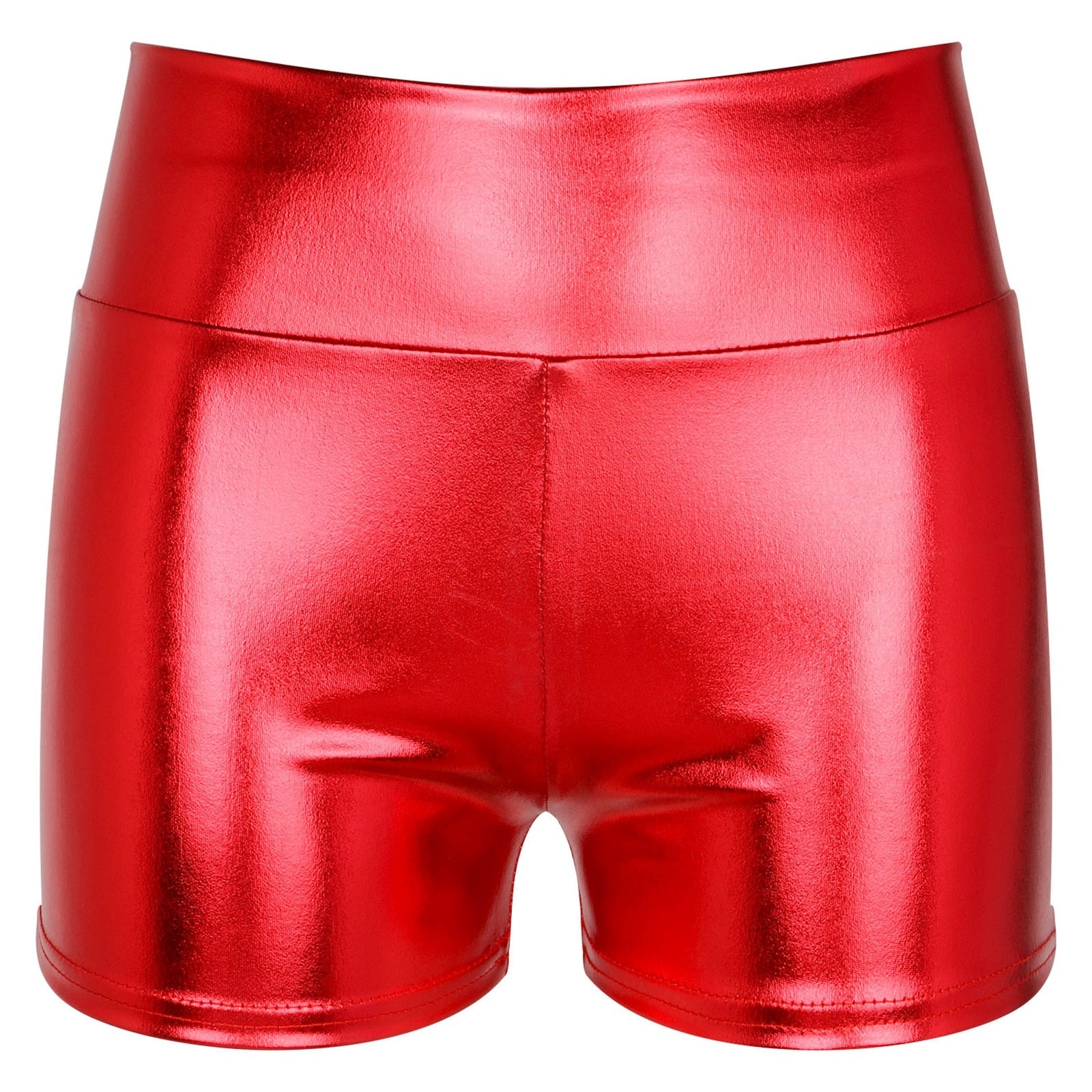 Metallic High Waisted Booty Shorts