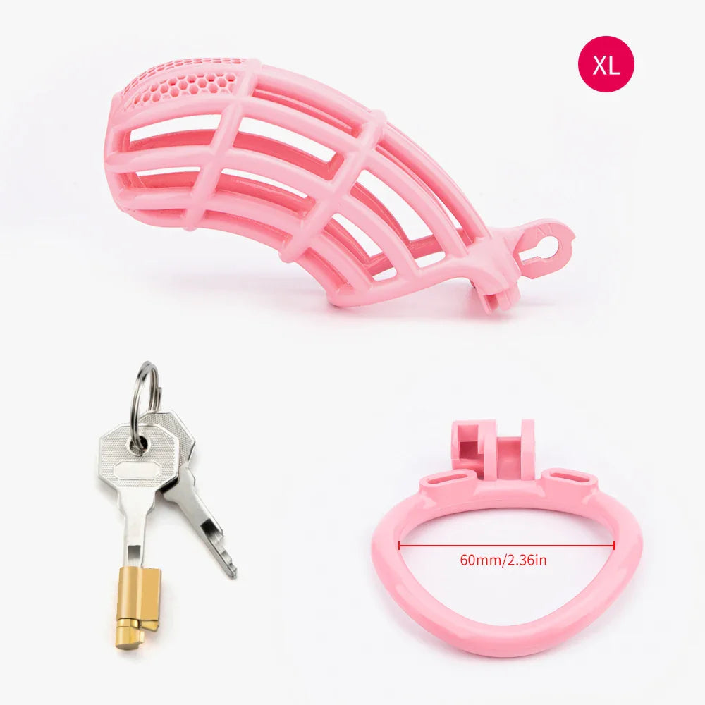 Pink Sissy Cock Cage