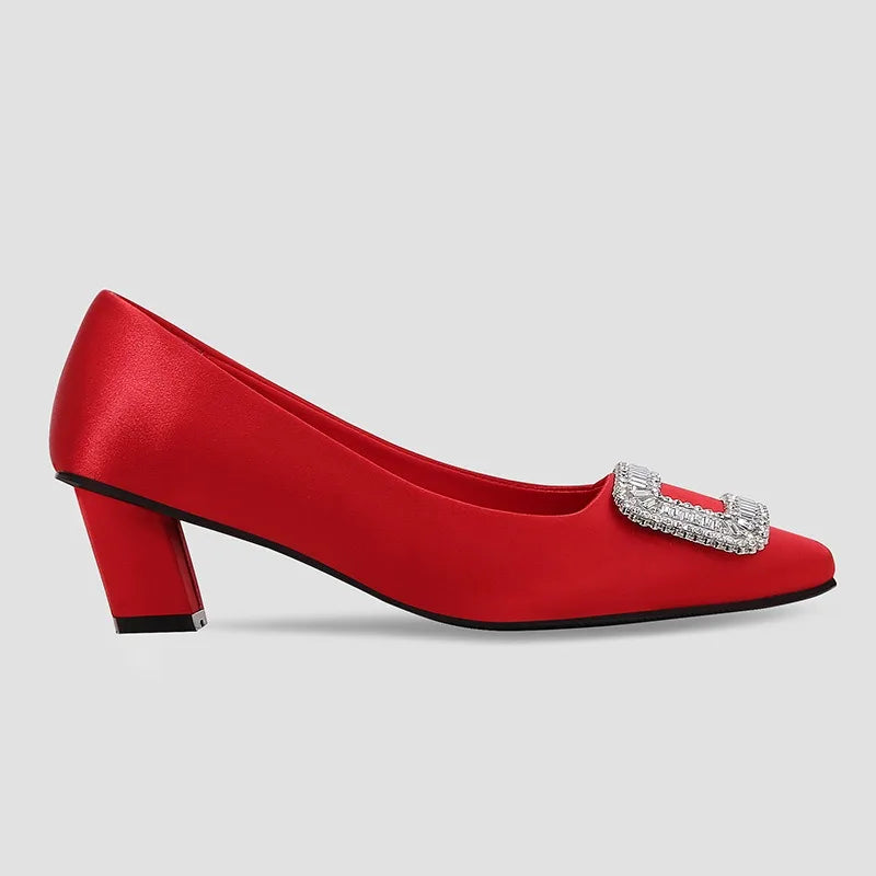 First Class Purser Rhinestone Pumps
