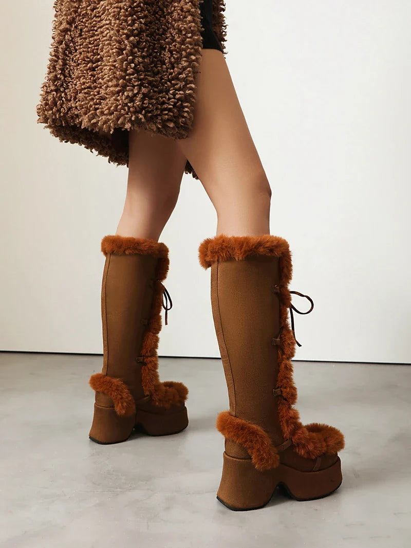 Funky Fur Platform Boots