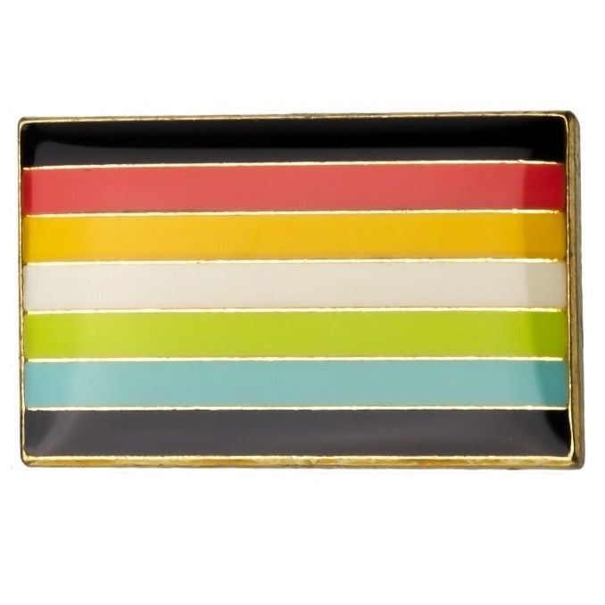 Queer Pride Flag Enamel Pin