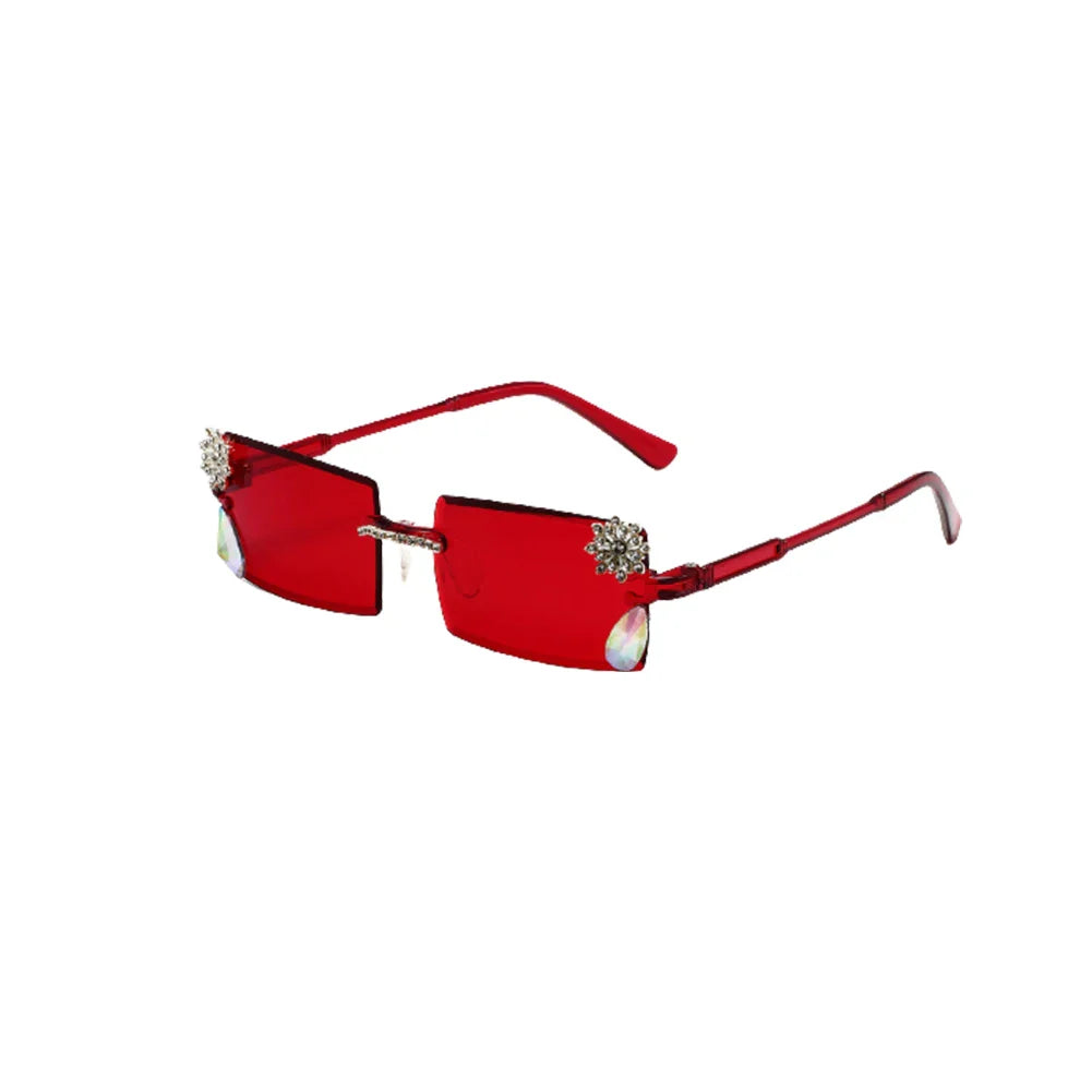 Rhinestone Tassel Sunglasses