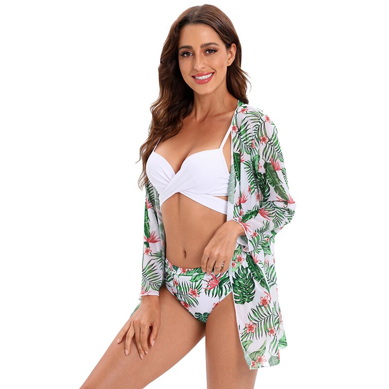 Tropicali 3 Piece Bikini Set with Cover Up