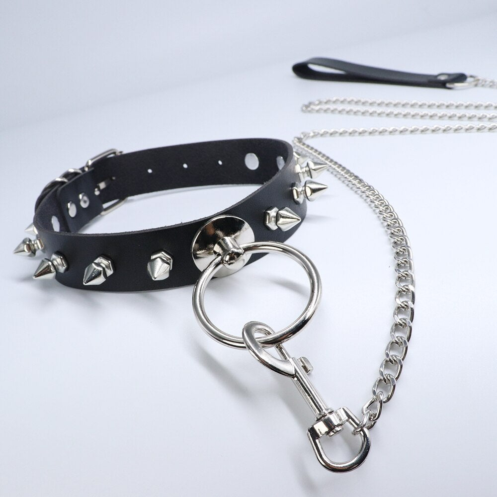 The Fashion Of Kink Rivet Collar Chokers