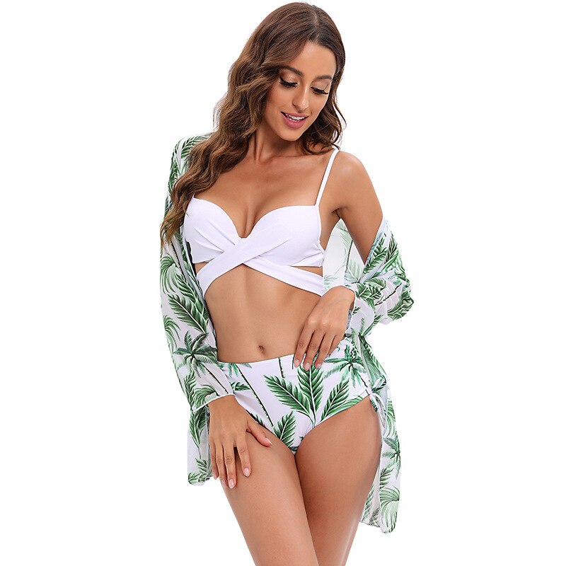 Tropicali 3 Piece Bikini Set with Cover Up