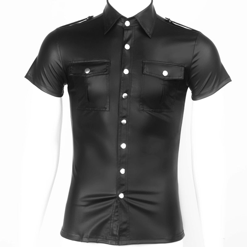 Dom Daddy Faux Leather Shirt