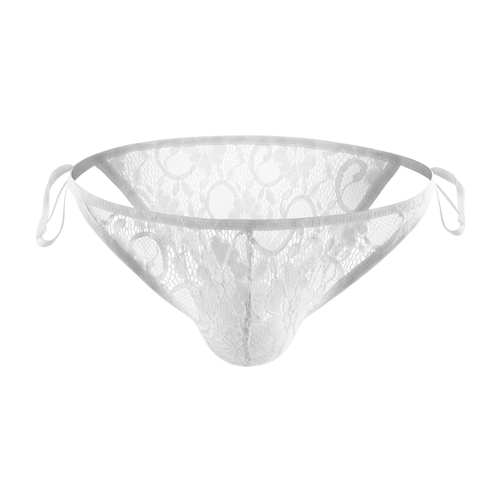 Strappy Lace Allure Sheer Side Split Briefs
