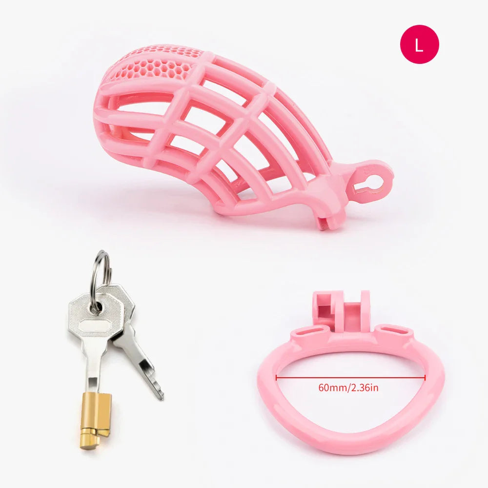 Pink Sissy Cock Cage