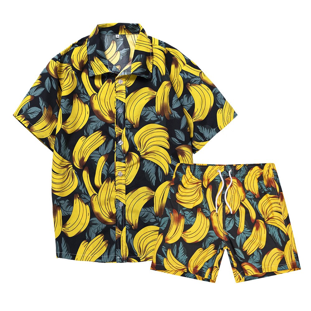 Banana Sleeveless Shirt + Shorts (2 Piece Outfit)