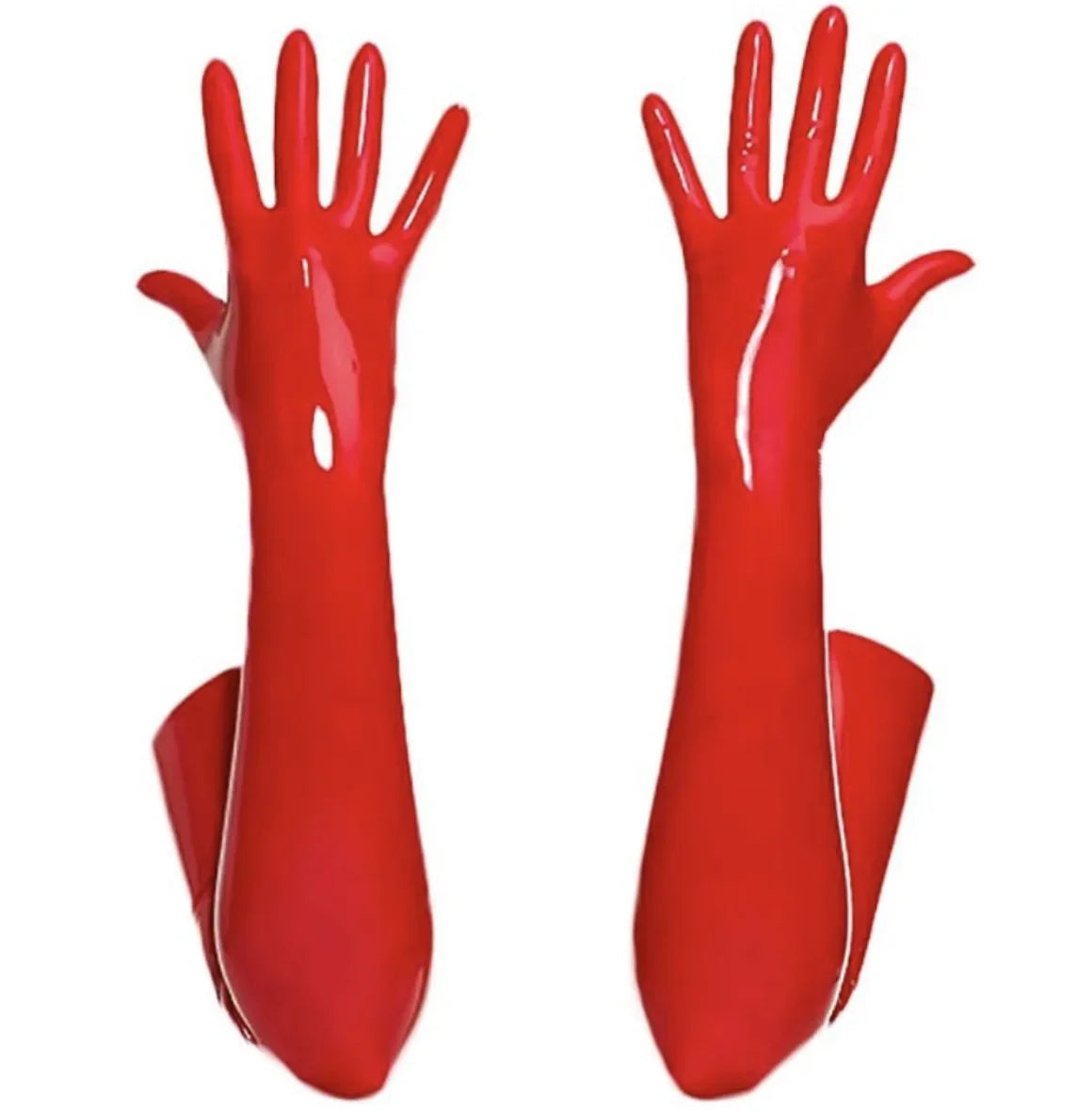 PVC Kink Over Elbow Gloves & Matching Stockings