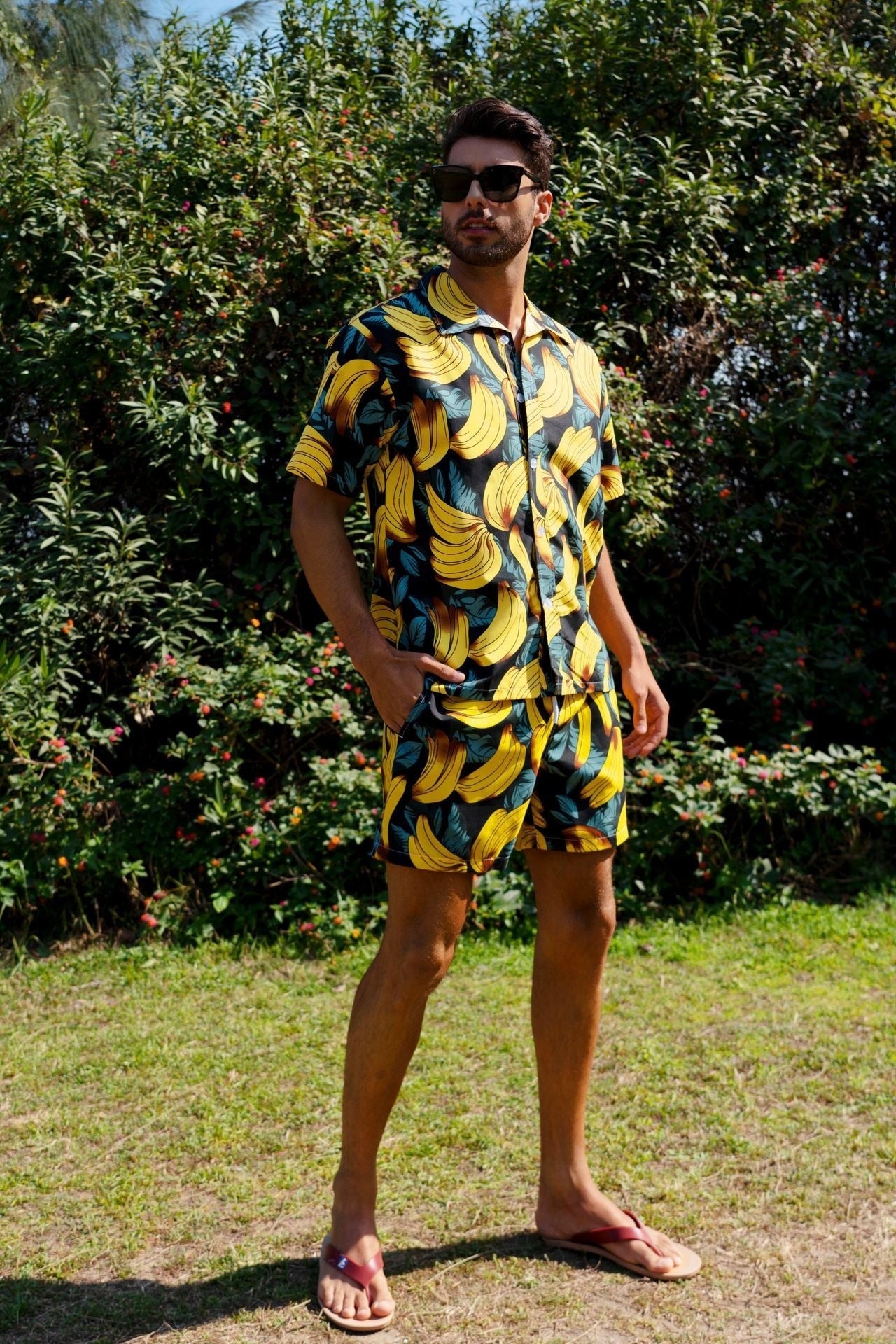 Banana Sleeveless Shirt + Shorts (2 Piece Outfit)