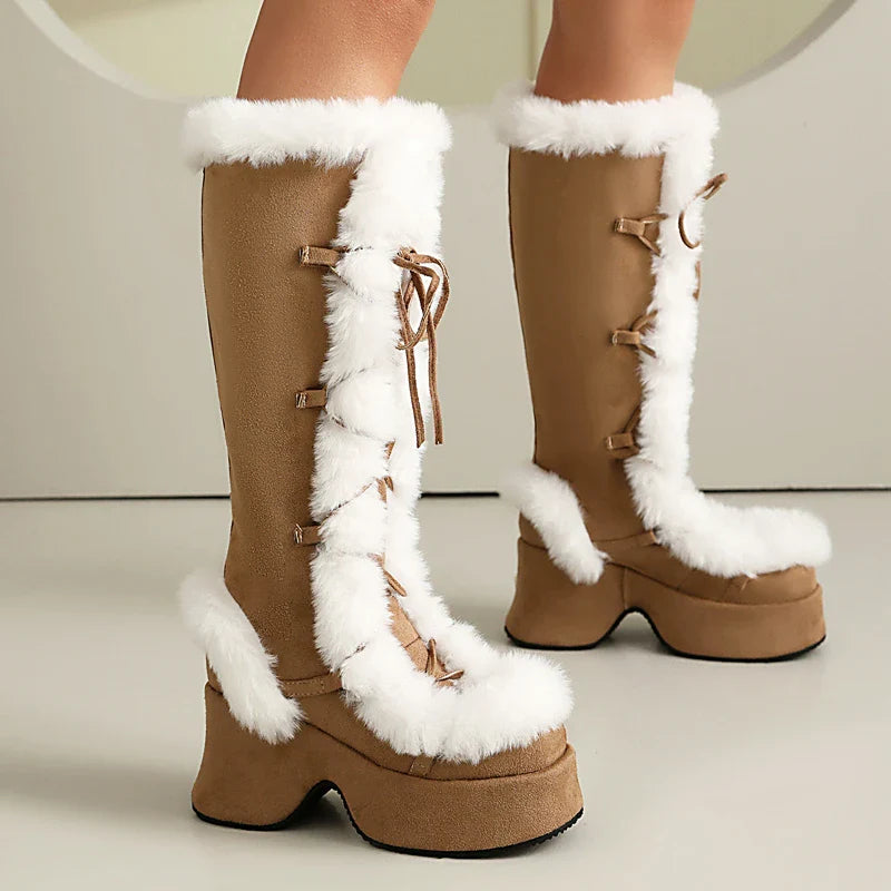 Funky Fur Platform Boots