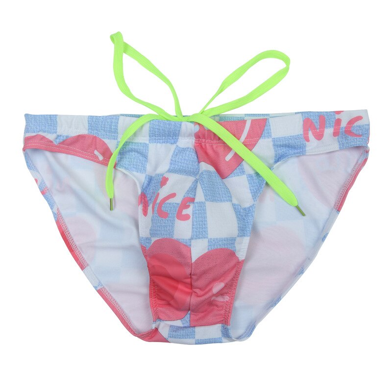 Sexy Fashion Print Swim Briefs