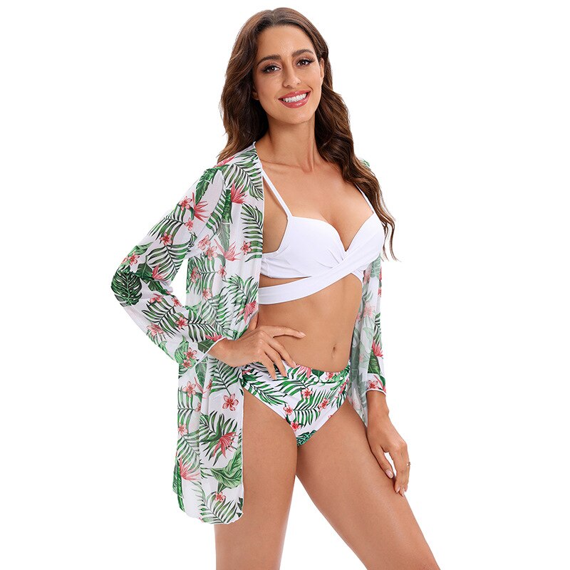 Tropicali 3 Piece Bikini Set with Cover Up