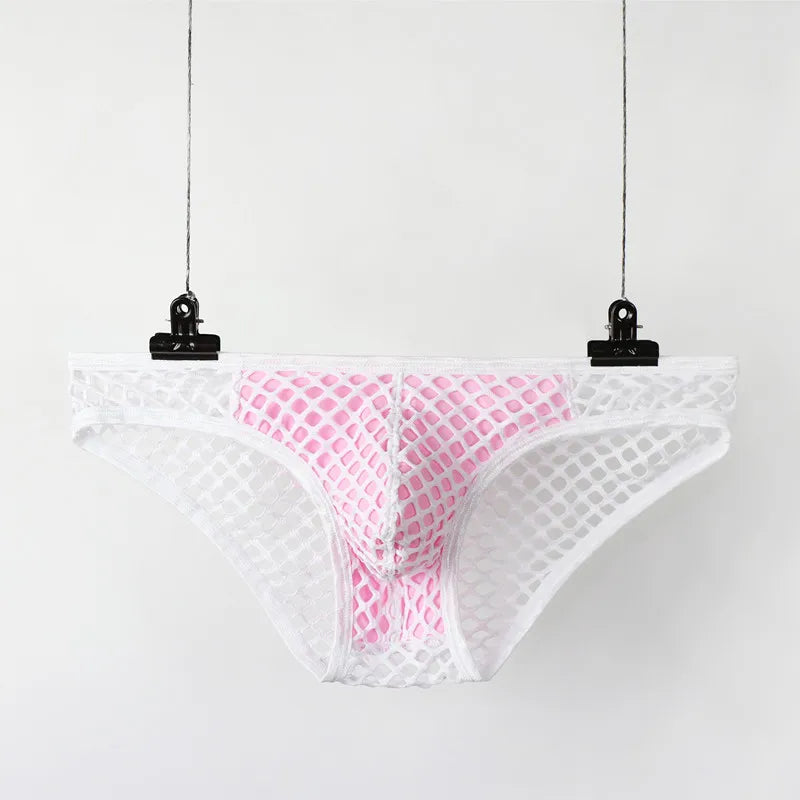 Mens Fishnet Underwear Briefs