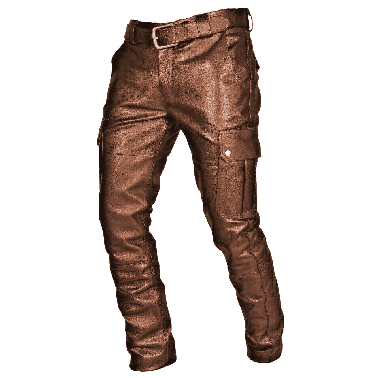 PU Leather Biker Pants