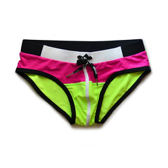 Aquatic Allure Patchwork Swim Briefs