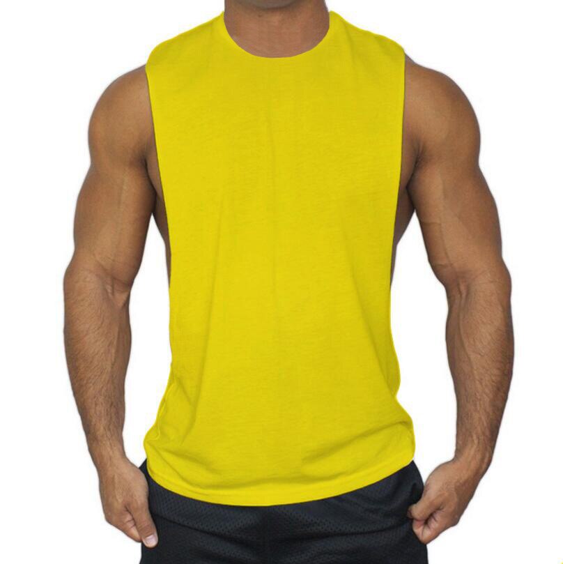Men's Solid Color Sports Fitness Vest