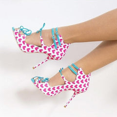 Pink Heart Pumps